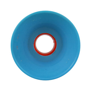 Blank Longboard Wheels 64mm x 52mm Cyan Blue USA Deep Offset Smooth 81A Blem