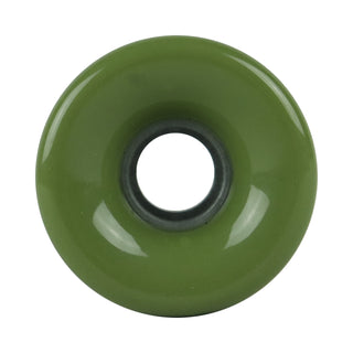 Blank Longboard Wheels 64mm x 45mm Military Green USA Centerset Smooth 82A