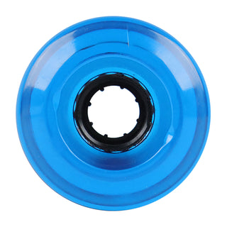 Blank Longboard Wheels 65mm x 42mm Clear Blue USA Offset 78A