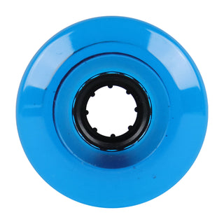 Blank Longboard Wheels 64mm x 40mm Clear Blue USA Rearset 78A Shaved