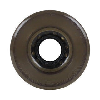 Longboard Wheels 70mm x 42mm 82A Stone Ground Clear Black 4-Pack