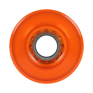 Longboard Wheels 70mm x 42mm 82A Stone Ground Clear Orange 4-Pack