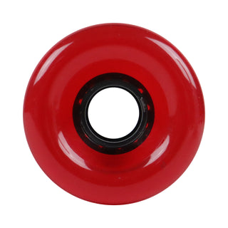 Longboard Wheels 70mm x 42mm 82A Stone Ground Clear Red 4-Pack