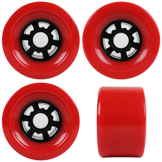 Longboard Wheels 83mm x 52mm 78A Red 4-Pack