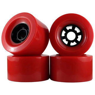 Longboard Wheels 90mm x 52mm 78A Red 4-Pack