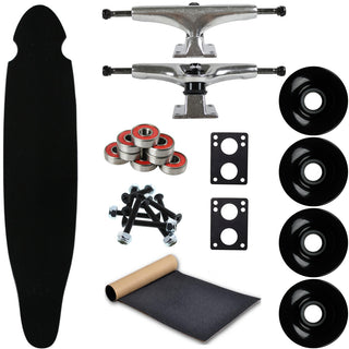 Moose Longboard Complete 9" x 43" Kicktail Black