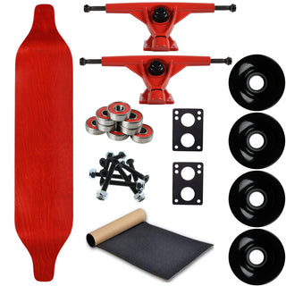 Moose Longboard Complete 8" x 40" Drop Down Stained Red