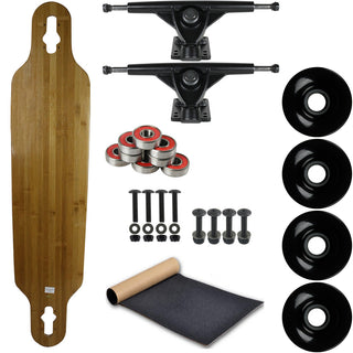 Moose Longboard Complete 9.5" x 42" Drop Through Bamboo Bottom
