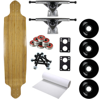 Moose Longboard Complete 9.75" x 41" Drop Down Zebra Bamboo