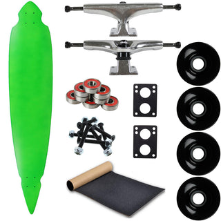 Moose Longboard Complete 9.25" x 46" Concave Cut Out Pintail Green