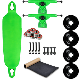 Moose Longboard Complete 9.75" x 39.75" Double Drop Neon Green