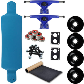 Moose Longboard Complete 10" x 39.8" Drop Down Blue
