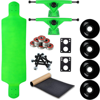 Moose Longboard Complete 10" x 39.8" Drop Down Green