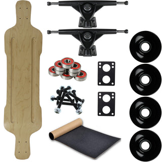 Moose Longboard Complete 8.75" x 38" Freestyle Micro Drop Down Natural