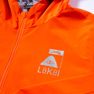 Lakai x Poler Anorak Quarter Zip Hoodie Jacket Orange