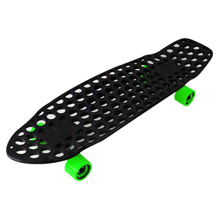 Lander Recycled Skateboard Cruiser Complete Rodeo 8.0" with 59mm Green Wheels