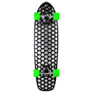 Lander Recycled Skateboard Cruiser Complete Rodeo 8.0" with 59mm Green Wheels