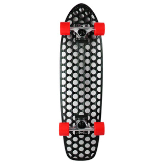 Lander Recycled Skateboard Cruiser Complete Rodeo 8.0" with 59mm Red Wheels