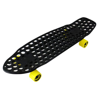 Lander Recycled Skateboard Cruiser Complete Rodeo 8.0" with 59mm Yellow Wheels