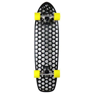 Lander Recycled Skateboard Cruiser Complete Rodeo 8.0" with 59mm Yellow Wheels
