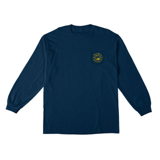 Anti Hero Skateboards Longsleeve Shirt Pigeon Motion Pocket Navy/Yellow Blue
