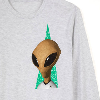 Alien Workshop Skateboards Longsleeve Shirt Visitor Reality Heather Grey