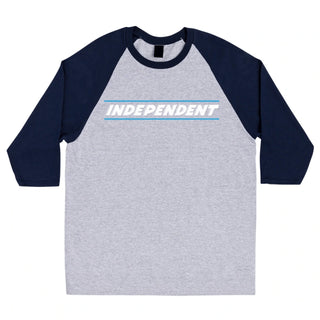 Independent Longsleeve Shirt BTG Shear 3/4 Sleeve Sport Grey/Navy