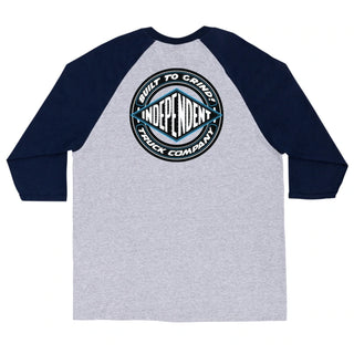 Independent Longsleeve Shirt BTG Shear 3/4 Sleeve Sport Grey/Navy