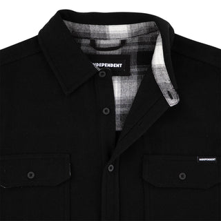 Independent Trucks Longsleeve Shirt Belmont Flannel Heather Black