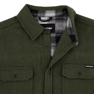 Independent Trucks Longsleeve Shirt Belmont Flannel Heather Forest