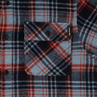 Santa Cruz Skateboards Longsleeve Shirt Classic Flannel Blue Plaid