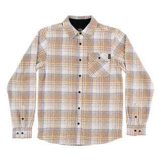 Santa Cruz Skateboards Longsleeve Shirt Classic Flannel Sand Plaid