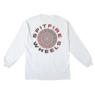 Spitfire Wheels Longsleeve Shirt Classic 87 Swirl Fade Fill White/Red/Black White