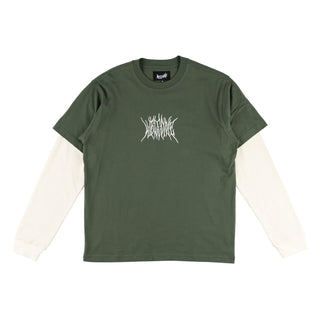 Welcome Skateboard Longlseeve Chasm Layered Knit Ivy