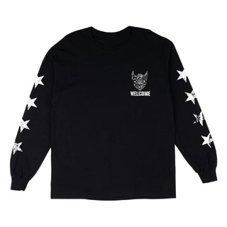 Welcome Skateboards Longsleeve Shirt Sanguivore Black