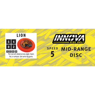 Innova Disc Golf Pro KC Lion Midrange Disc 5/4/0/2 Yellow/Holo Shimmer 176 grams