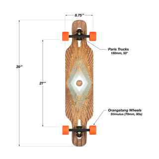 Loaded Boards Tan Tien Prism Complete (70mm Stimulus, Paris Trucks, Flex 2)
