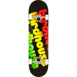 Birdhouse Complete Triple Stack Logo Black Rasta 8.0"
