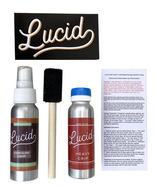 Lucid Grip - Clear Spray on Griptape Kit for Longboard, Skateboard - Heavy