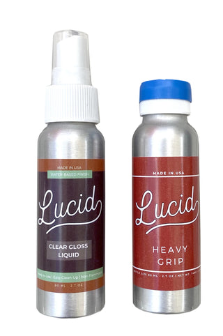 Lucid Grip - Clear and Glow Spray on Griptape Kit for Longboard, Skateboard - Choose Grit