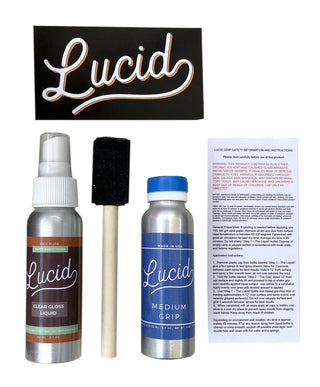 Lucid Grip - Clear Spray on Griptape Kit for Longboard, Skateboard - Medium