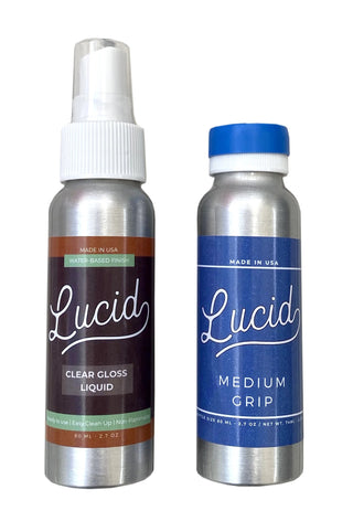 Lucid Grip - Clear and Glow Spray on Griptape Kit for Longboard, Skateboard - Choose Grit