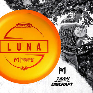 Discraft Disc Golf Paul McBeth Z Line Luna Putter 3/4/0/2 Orange/Black 173-174g