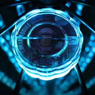 MVP Basket LED Lights for Night Disc Golf - Lunar Module with Remote