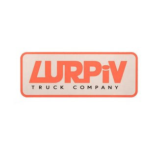 Lurpiv Truck Company Sticker Plate Logo Grey/Red