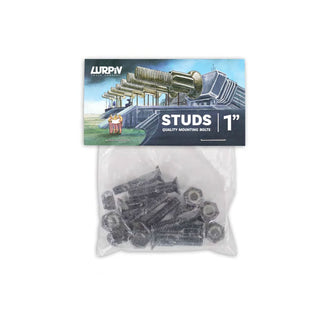 Lurpiv Skateboard Truck Mounting Hardware 1" Studs Pound In Style Bolts