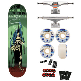 Toy Machine Skateboard Lutheran 7.88" with Independent Trucks, Triclops Wheels