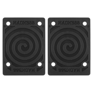 Madness Skateboard Riser Pads Pick Ups Hard Black 1/8"