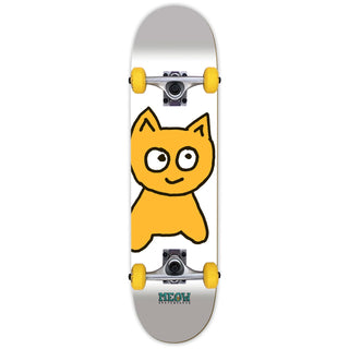 Meow Skateboard Complete Big Cat White 8.25"