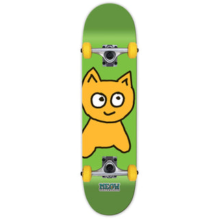 Meow Skateboard Complete Big Cat Green 7.5" Mini